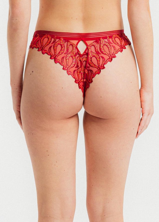 Tanga Louisa Bracq Rouge Baiser